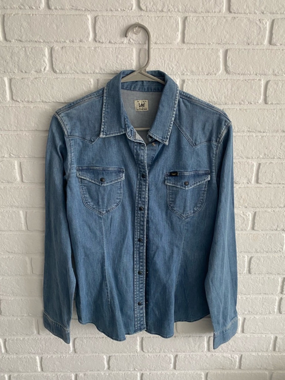 Lee Light Blue Denim Western-Style Shirt